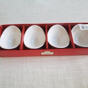 Set of 4 small Dipping Boat Bowls by 10 Strawberry Street - Oven, MW, & DW safe